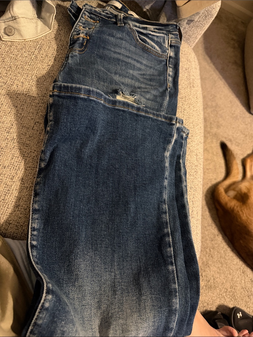 Kancan Mid rise distressed Flare jeans size 29